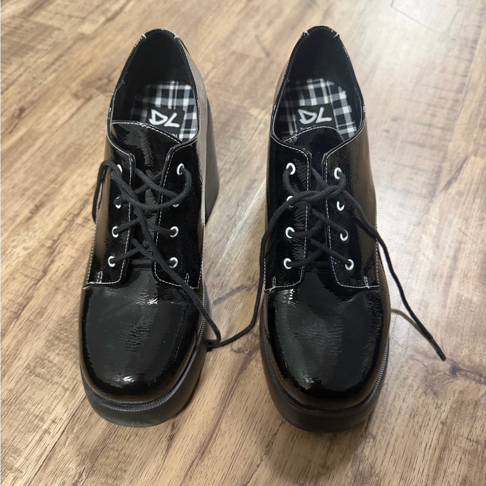 Dirty Laundry Black Platform Shoes